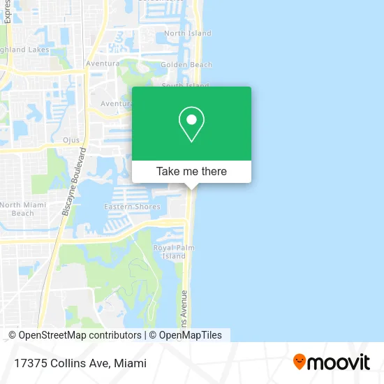 Mapa de 17375 Collins Ave
