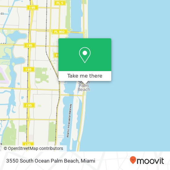 3550 South Ocean Palm Beach map