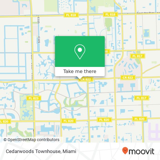 Mapa de Cedarwoods Townhouse