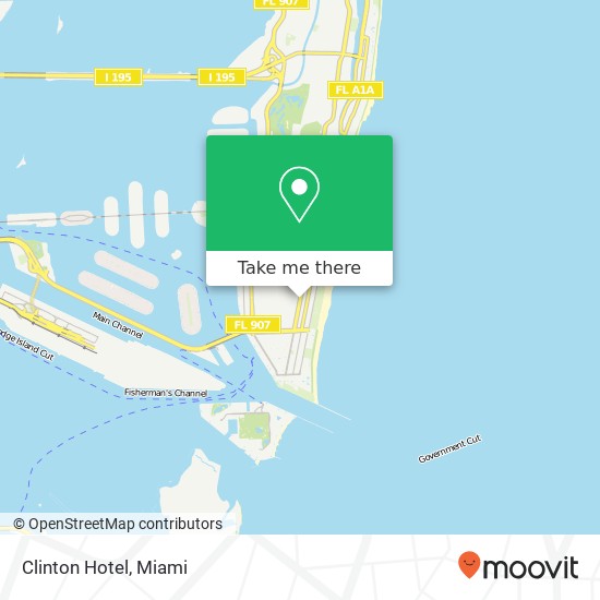 Mapa de Clinton Hotel