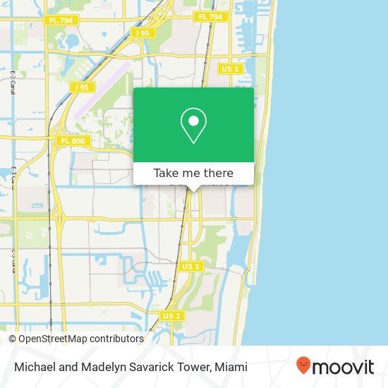 Mapa de Michael and Madelyn Savarick Tower