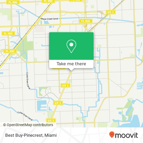 Mapa de Best Buy-Pinecrest