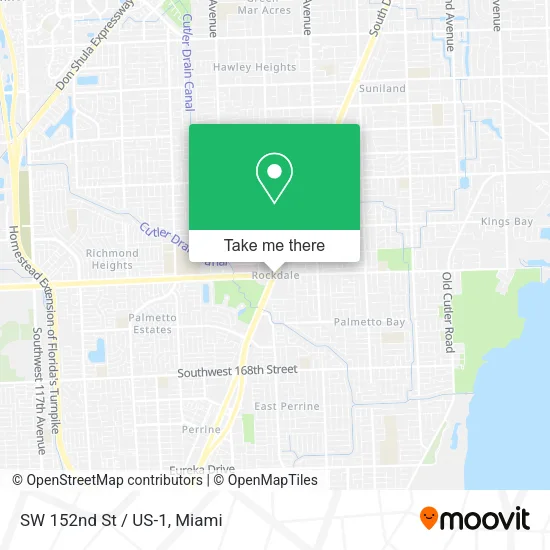 Mapa de SW 152nd St / US-1