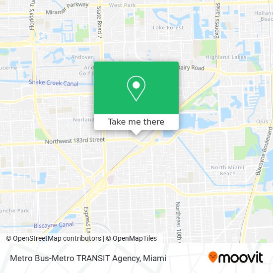 Mapa de Metro Bus-Metro TRANSIT Agency