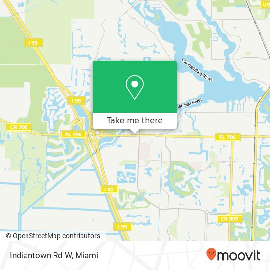 Mapa de Indiantown Rd W