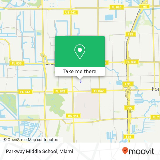 Mapa de Parkway Middle School