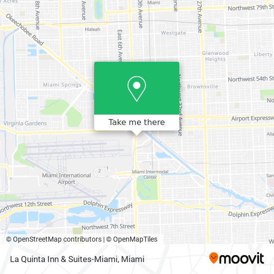 Mapa de La Quinta Inn & Suites-Miami