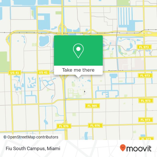 Fiu South Campus map