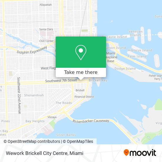 Mapa de Wework Brickell City Centre