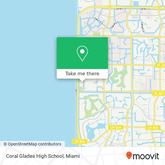 Mapa de Coral Glades High School