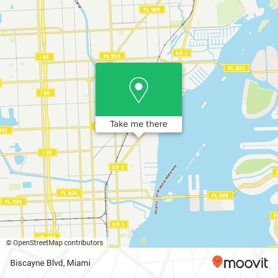 Biscayne Blvd map