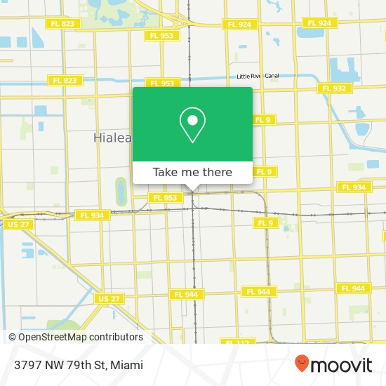 Mapa de 3797 NW 79th St