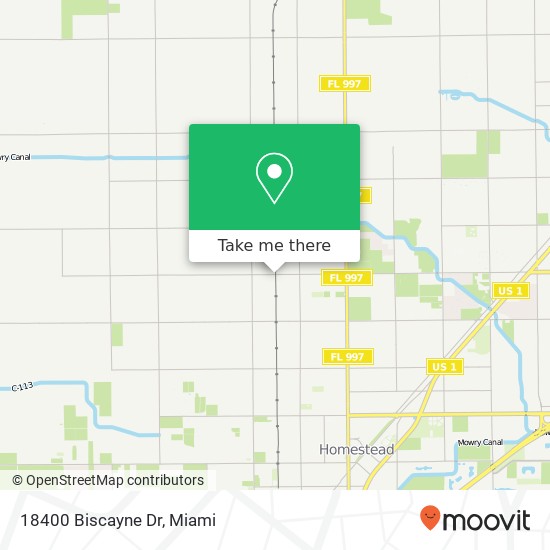 18400 Biscayne Dr map