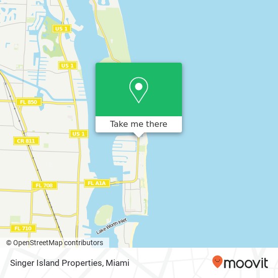 Singer Island Properties map