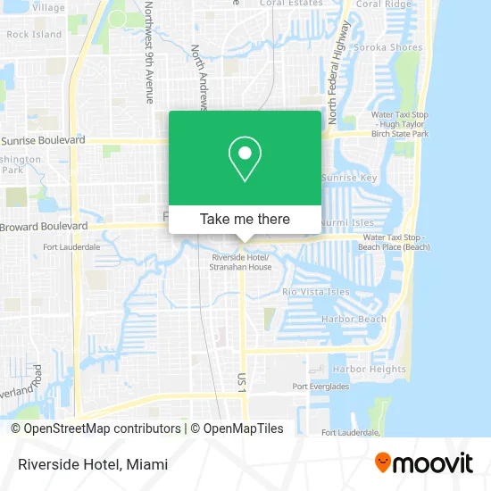 Riverside Hotel map