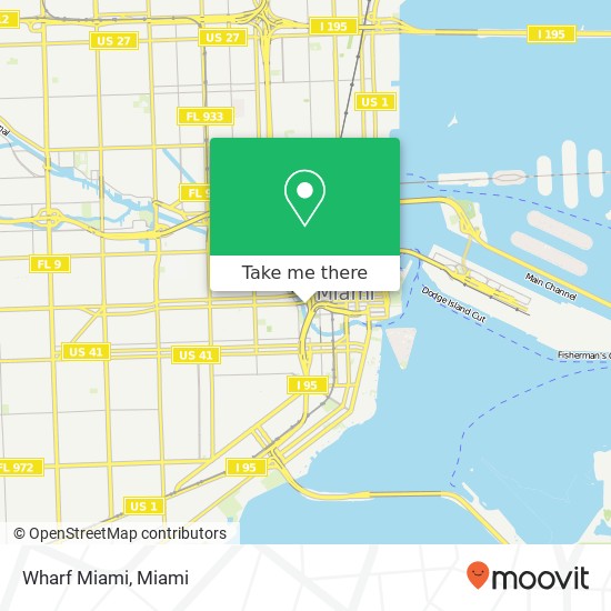 Wharf Miami map