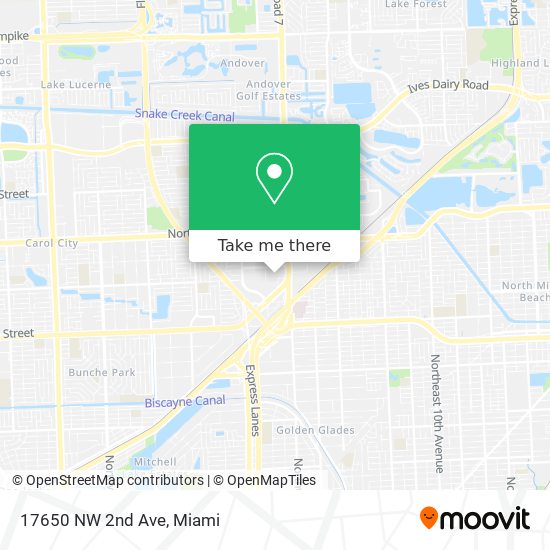 17650 NW 2nd Ave map