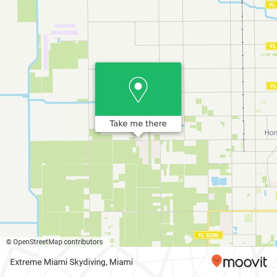 Extreme Miami Skydiving map