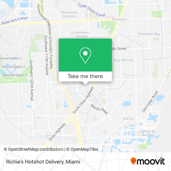 Richie's Hotshot Delivery map