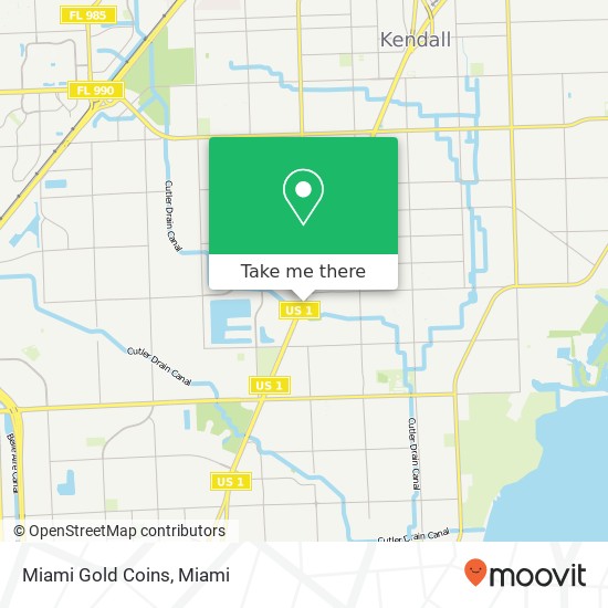 Miami Gold Coins map