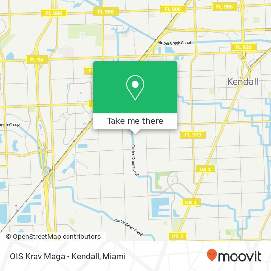 OIS Krav Maga - Kendall map