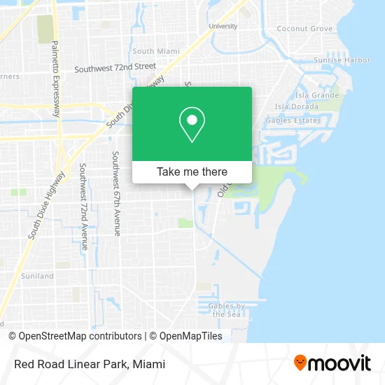 Red Road Linear Park map