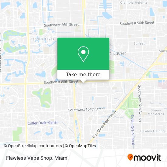 Mapa de Flawless Vape Shop