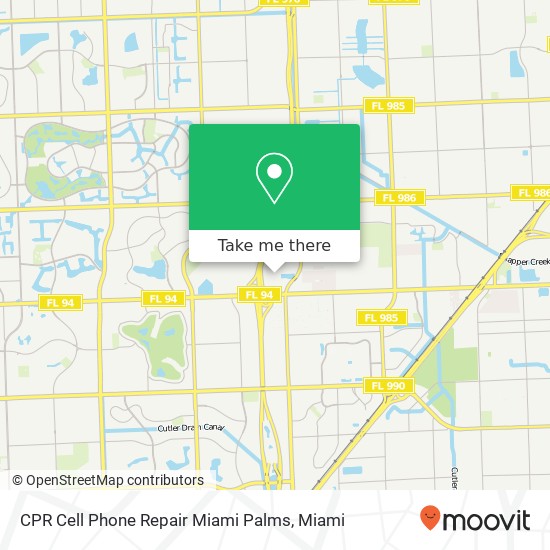 Mapa de CPR Cell Phone Repair Miami Palms