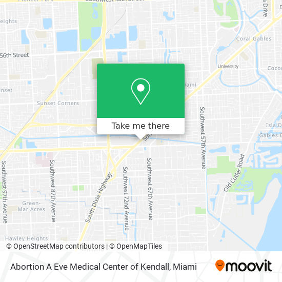 Mapa de Abortion A Eve Medical Center of Kendall