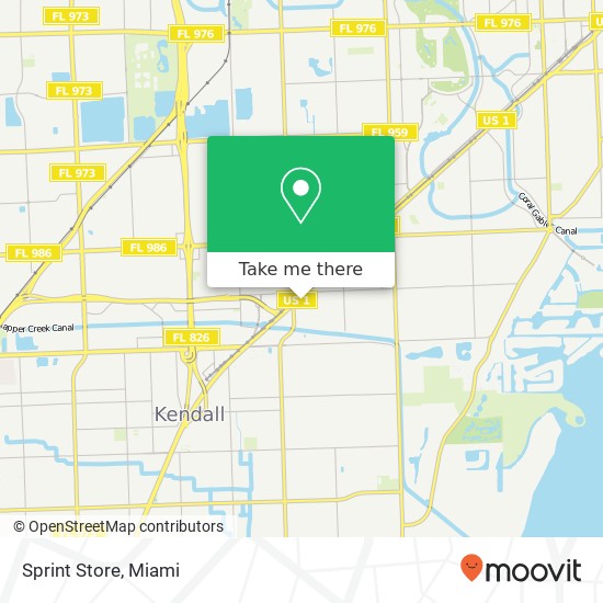 Sprint Store map