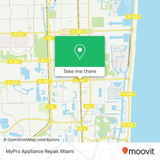 Mapa de MyPro Appliance Repair