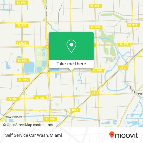 Mapa de Self Service Car Wash