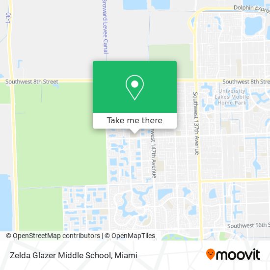 Mapa de Zelda Glazer Middle School