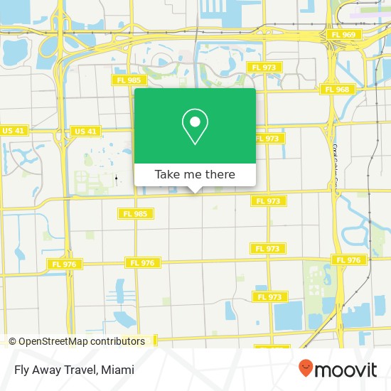 Fly Away Travel map