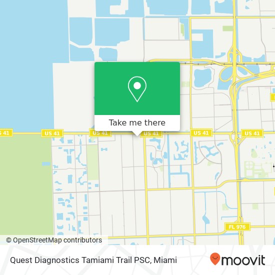 Quest Diagnostics Tamiami Trail PSC map