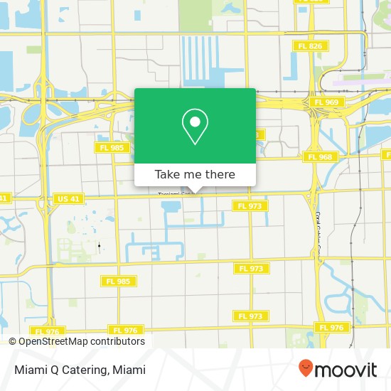 Mapa de Miami Q Catering
