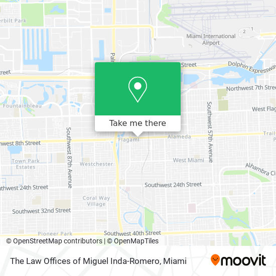 Mapa de The Law Offices of Miguel Inda-Romero