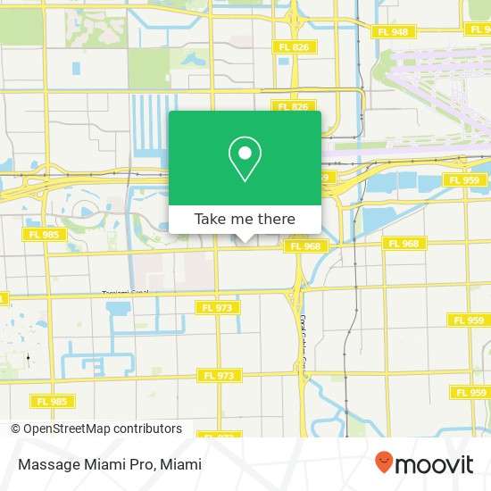 Massage Miami Pro map