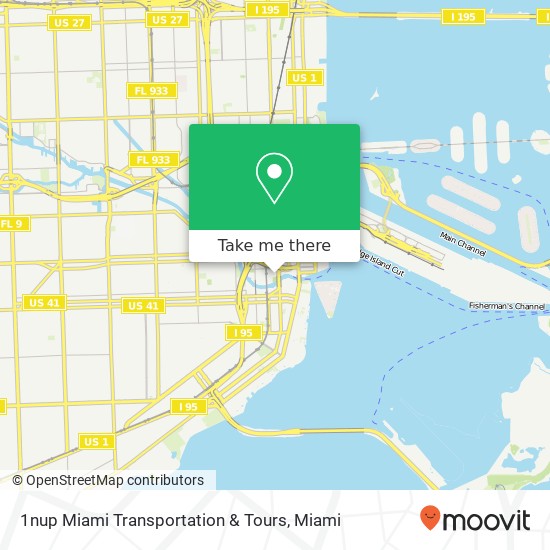 1nup Miami Transportation & Tours map