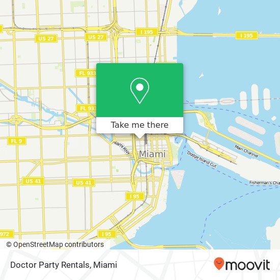 Doctor Party Rentals map