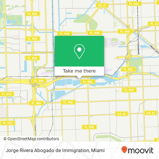 Jorge Rivera Abogado de Immigration map