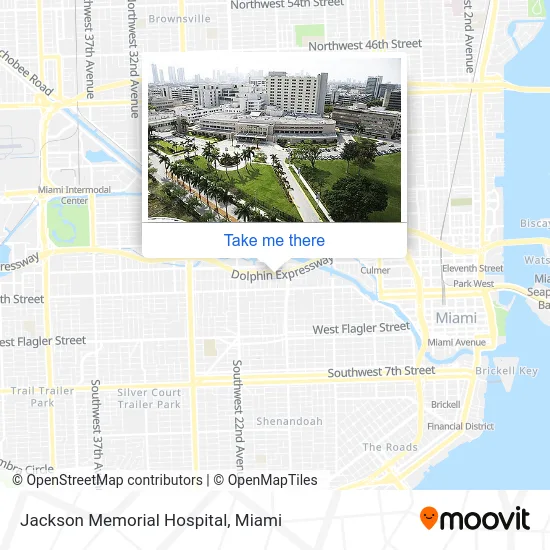 Jackson Memorial Hospital map