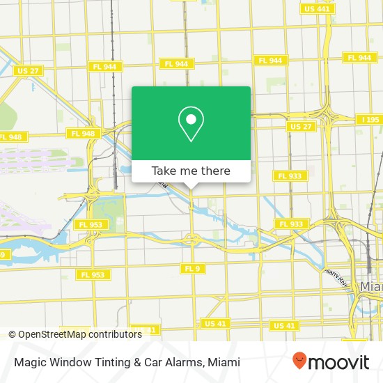Mapa de Magic Window Tinting & Car Alarms