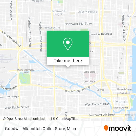 Mapa de Goodwill Allapattah Outlet Store