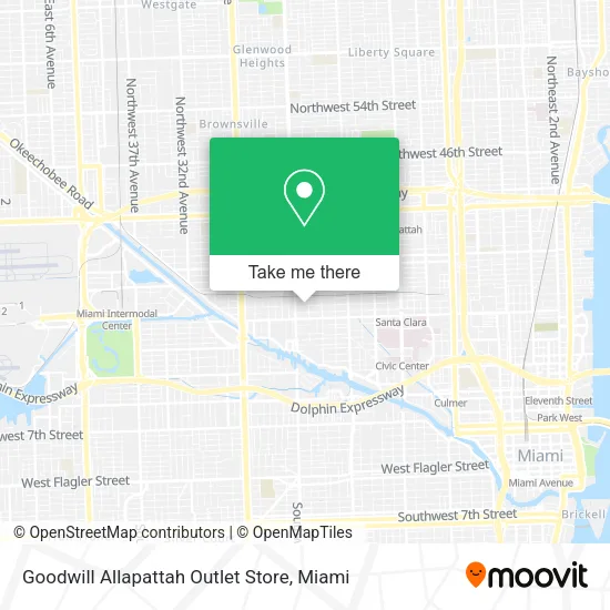 Goodwill Allapattah Outlet Store map