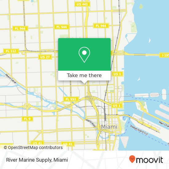 River Marine Supply map