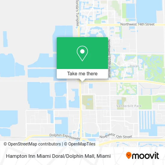 Hampton Inn Miami Doral / Dolphin Mall map