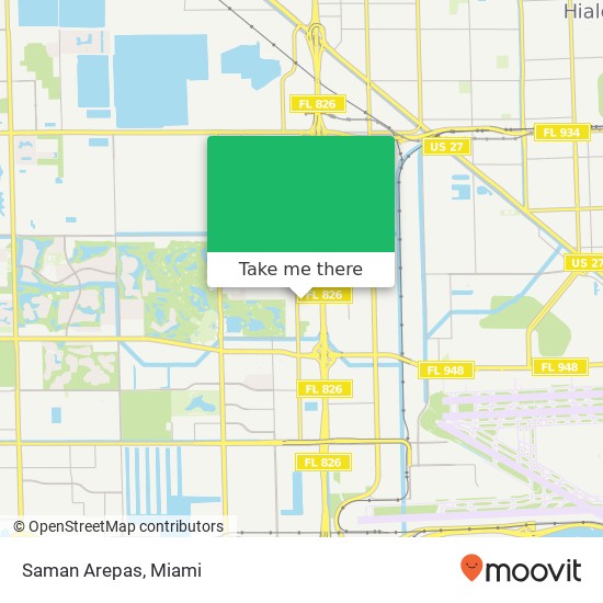 Saman Arepas map