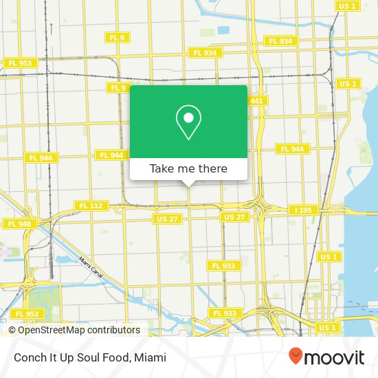 Conch It Up Soul Food map