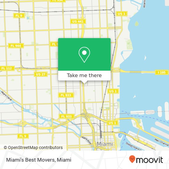 Miami's Best Movers map